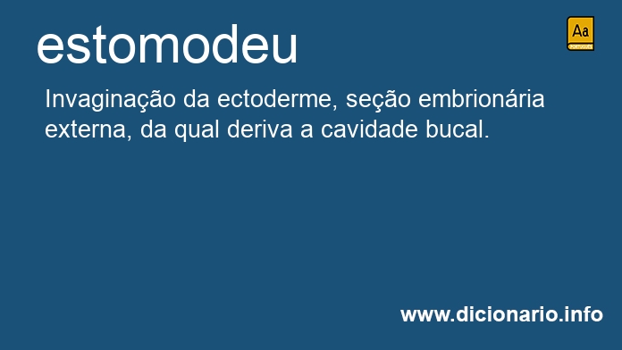 Significado de estomodeu