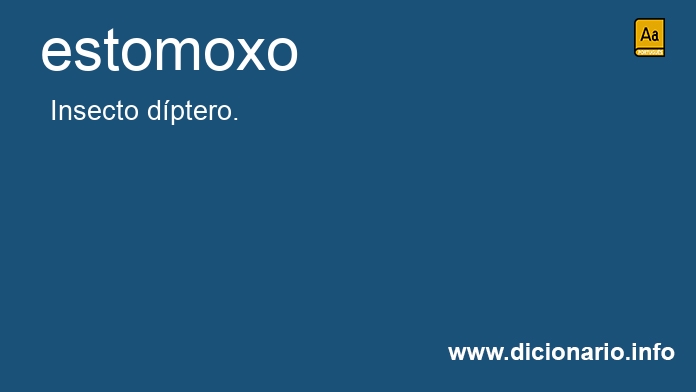 Significado de estomoxo