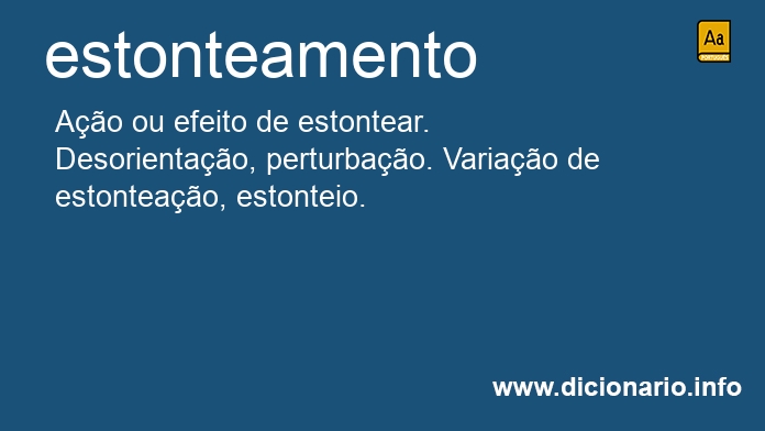 Significado de estonteamentos