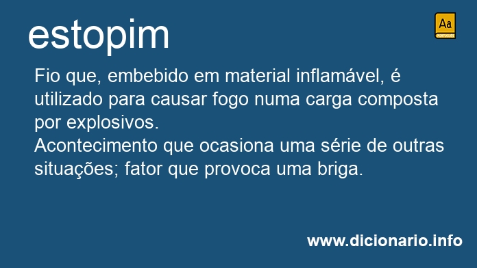 Significado de estopim