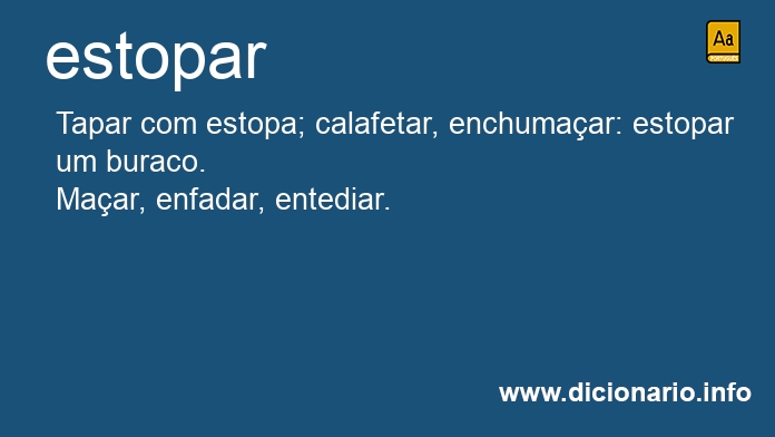 Significado de estopo