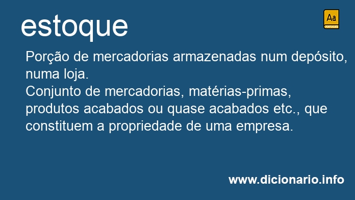 Significado de estoque