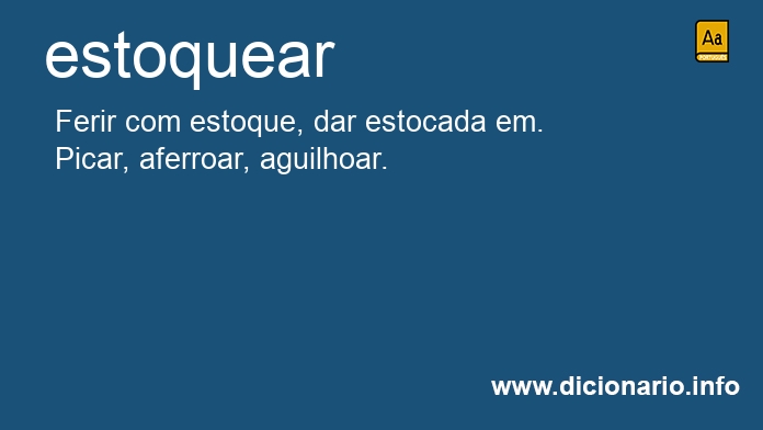 Significado de estoquear