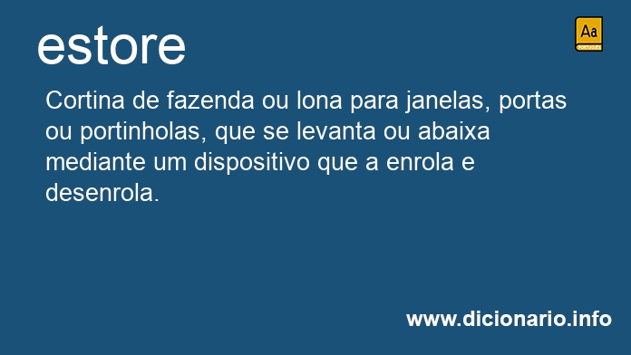 Significado de estore