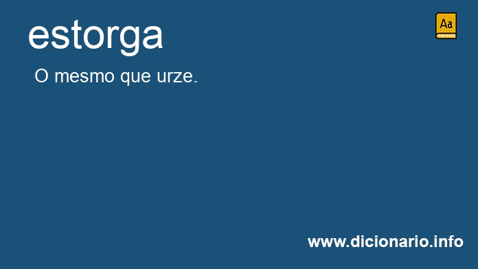 Significado de estorga