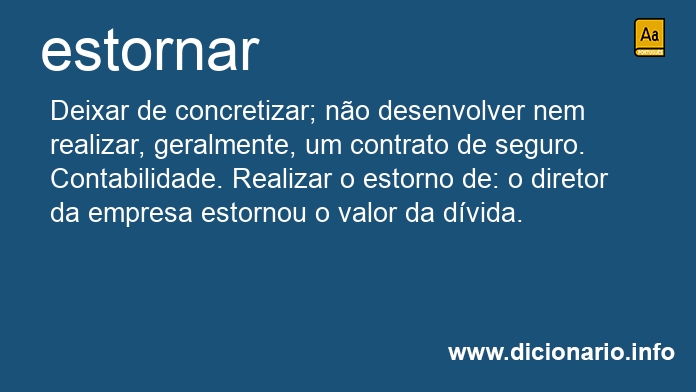 Significado de estorna