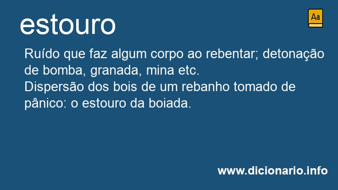 Significado de estouro