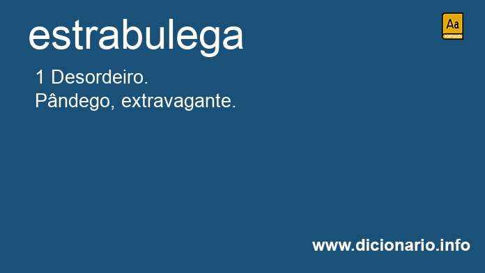 Significado de estrabulega