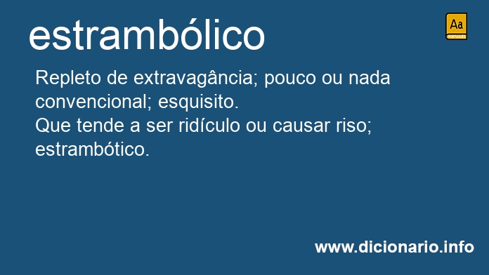 Significado de estramblica