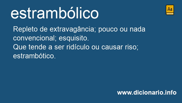 Significado de estramblico