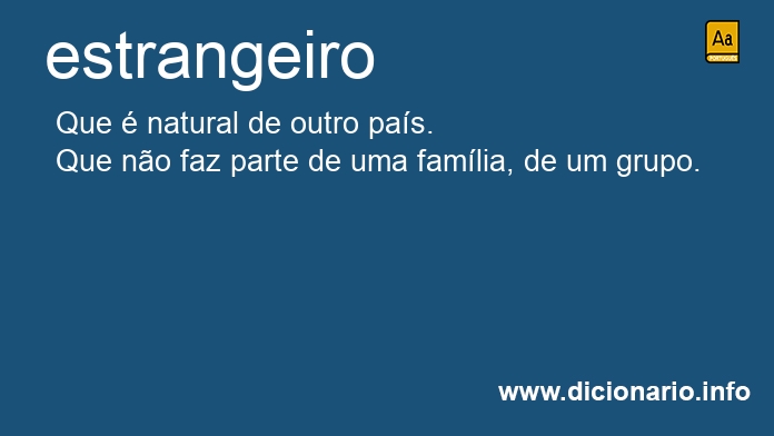 Significado de estrangeiro