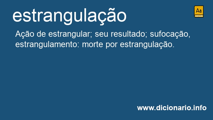 Significado de estrangulao