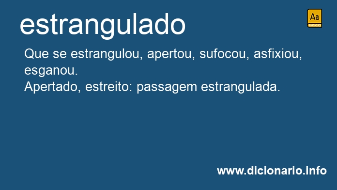 Significado de estrangulado