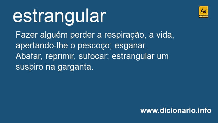 Significado de estrangulai