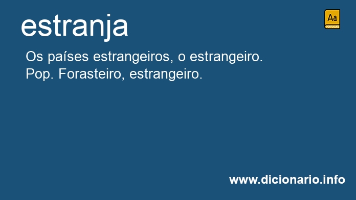 Significado de estranja