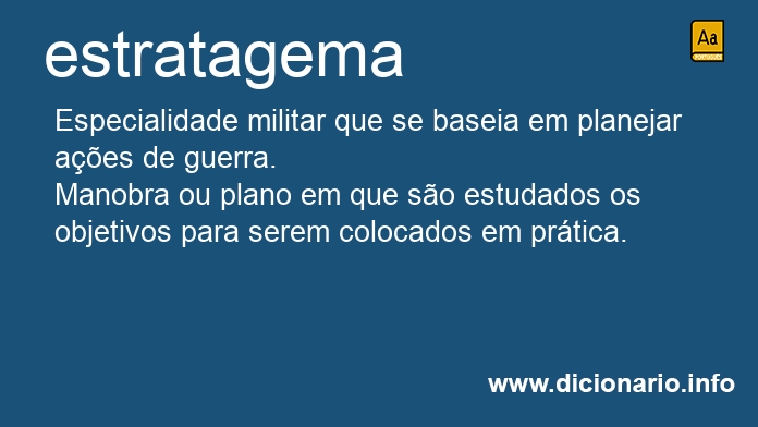 Significado de estratagema