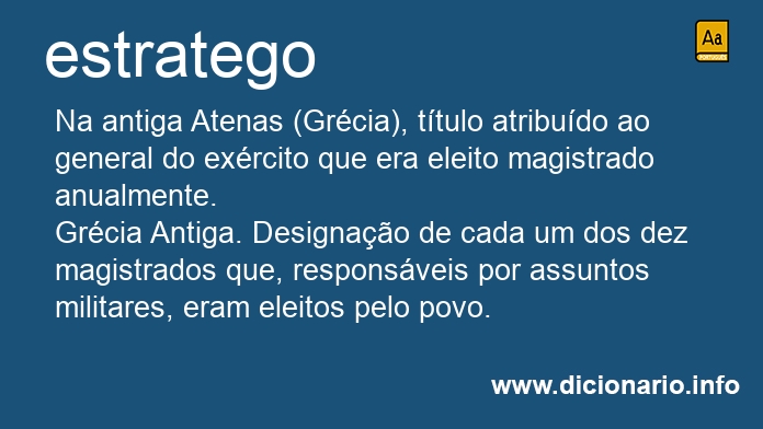 Significado de estrategos