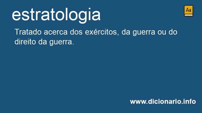 Significado de estratologia