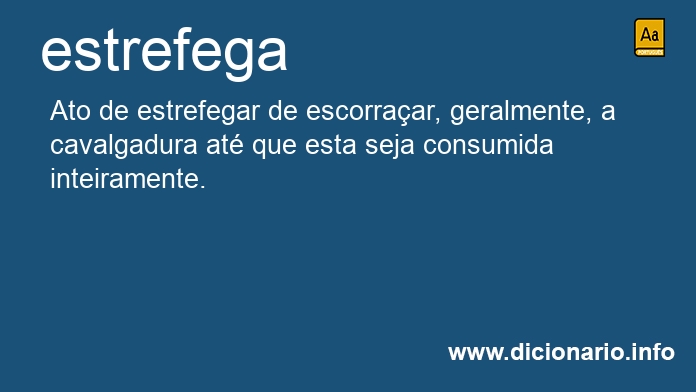 Significado de estrefega