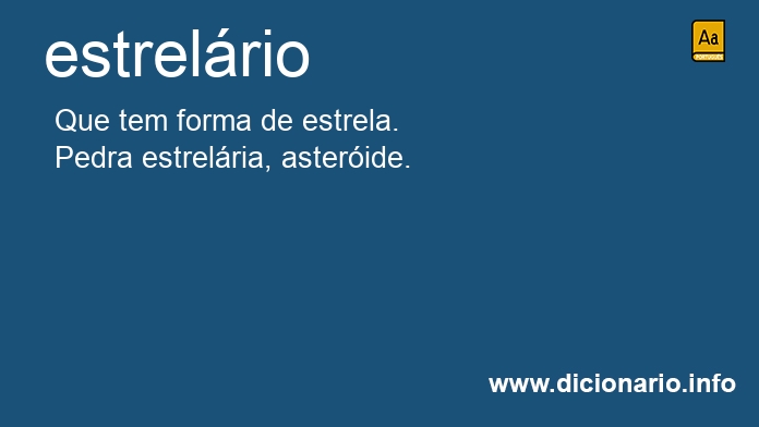 Significado de estrelrio