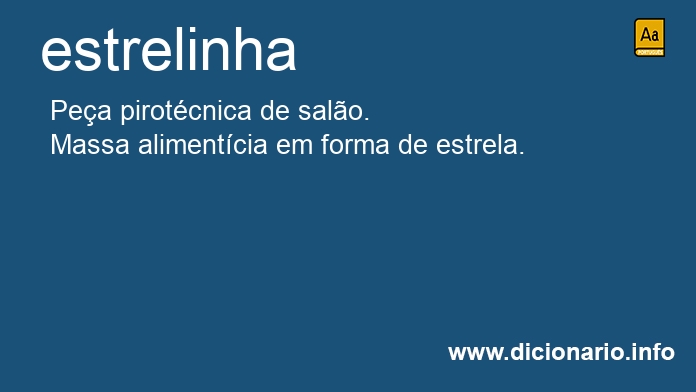 Significado de estrelinha