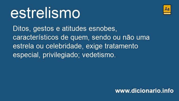 Significado de estrelismos