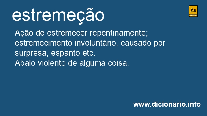 Significado de estremeo