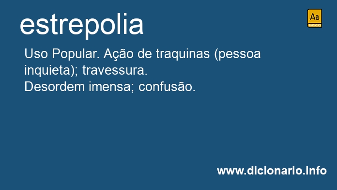 Significado de estrepolias
