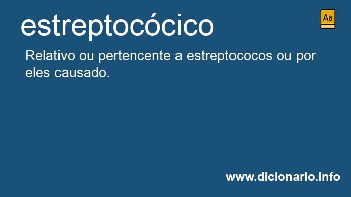Significado de estreptoccico
