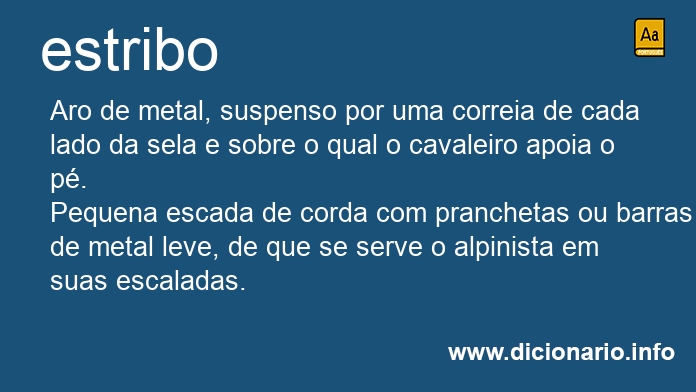 Significado de estribo