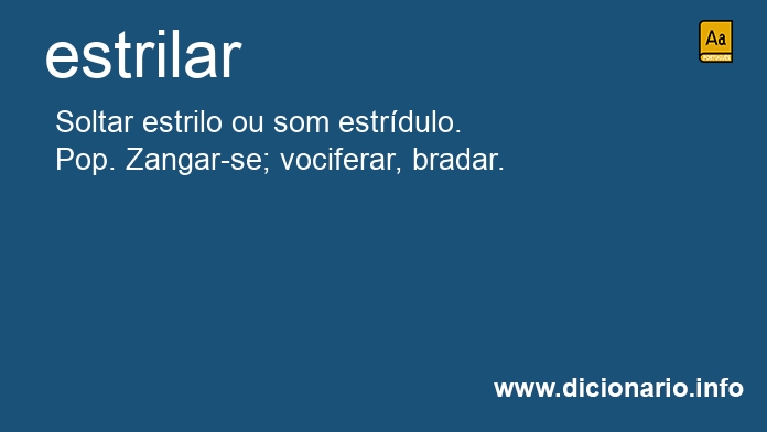 Significado de estrilar