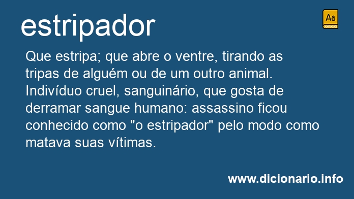 Significado de estripador