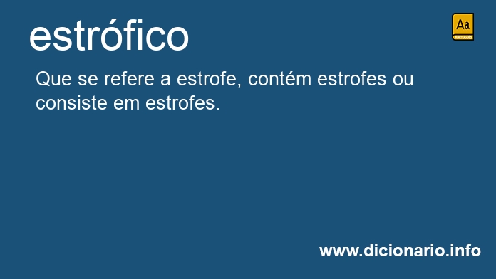 Significado de estrficos
