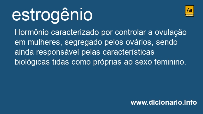Significado de estrognios