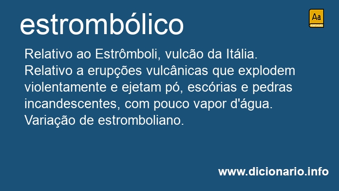 Significado de estromblico