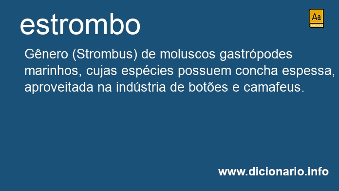 Significado de estrombos