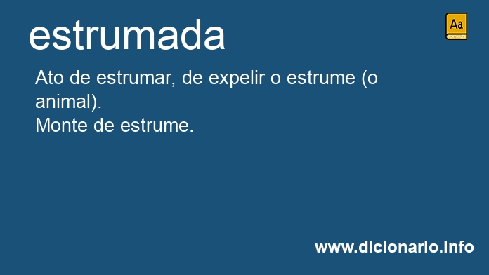 Significado de estrumada