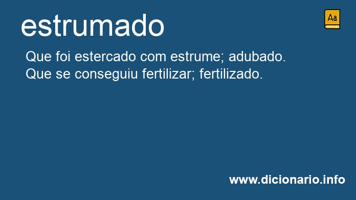 Significado de estrumado