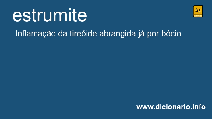 Significado de estrumite