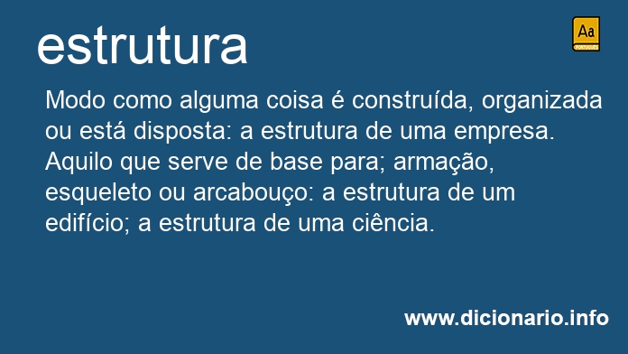 Significado de estrutura