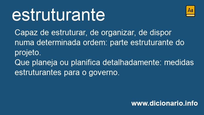 Significado de estruturantes