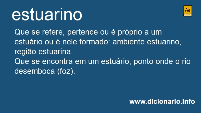 Significado de estuarino
