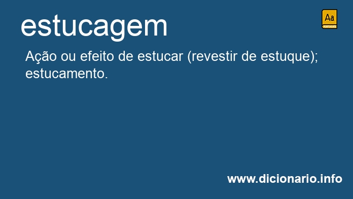 Significado de estucagem