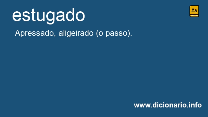 Significado de estugado