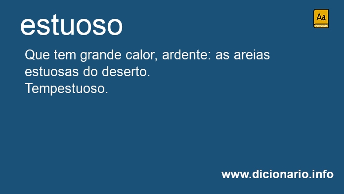 Significado de estuosos