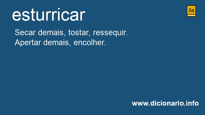 Significado de esturricssemos
