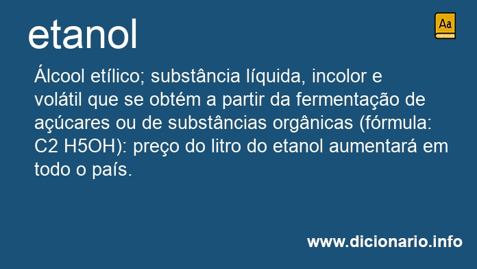 Significado de etanol
