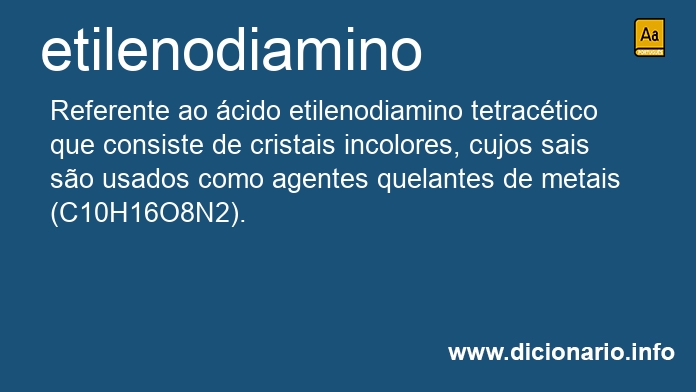 Significado de etilenodiamino