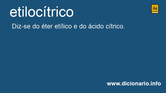 Significado de etiloctrico