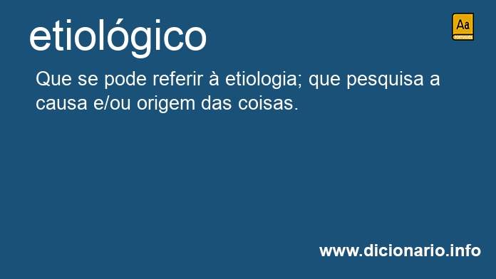 Significado de etiol�gica